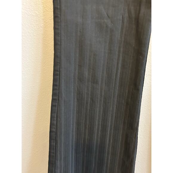 Vintage Y2K Guess Jeans Black Pinstripe Pants Flare Stretch Women’s 28 Grunge - Picture 6 of 10